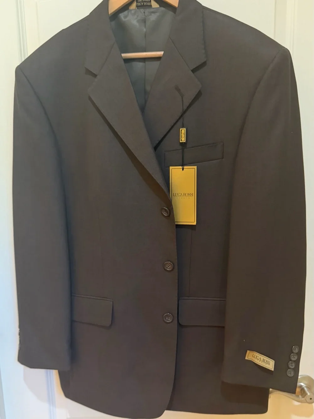 NWT Luca Rossi Italian Tailored dark brown Sport Coat - Modern Blazer size 42S